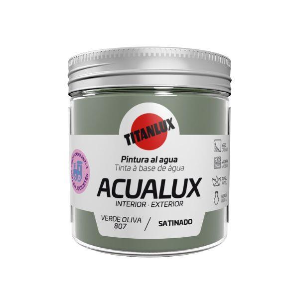 75ML ACUALUX ACETINADO VERDE AZEITONA TITAN