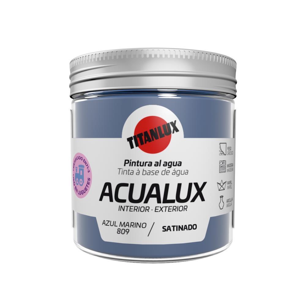 75ML ACUALUX ACETINADO AZUL MARINHO TITAN