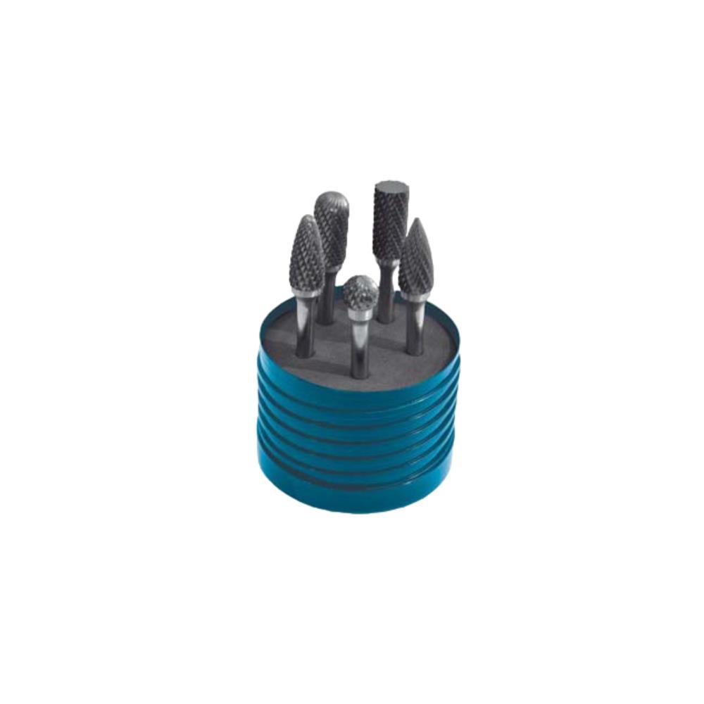 Kit fresas metal duro 5 unidades perno 6mm 9.6/12.7 Sesa