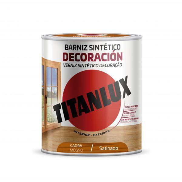 750ML VERNIZ SINTETICO ACETINADO MOGNO TITANLUX