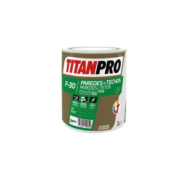 1L TINTA ACRILICA P-30 BRANCO MATE TITAN