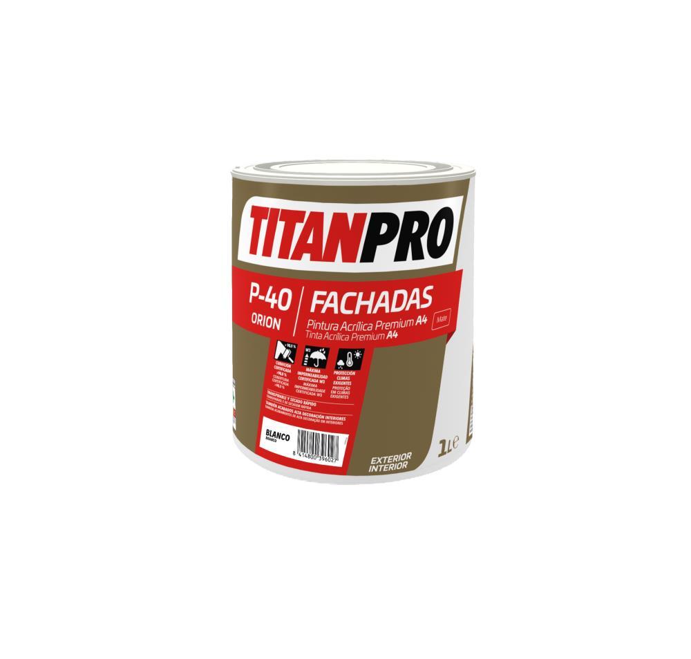 1L TINTA ACRILICA PREMIUM A-4 BRANCO MATE P-40 TITAN