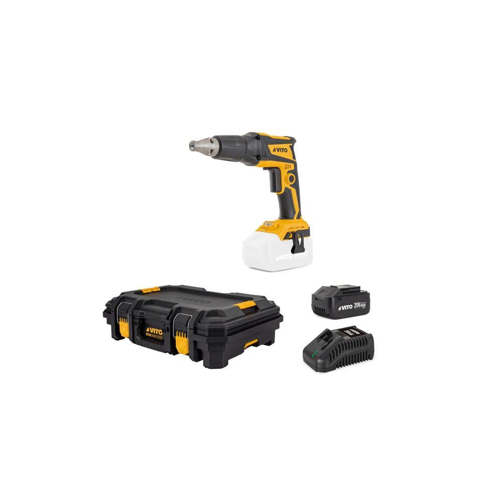 Pack aparaf. gesso brushless+carreg.+bat.4ah+mala Vito