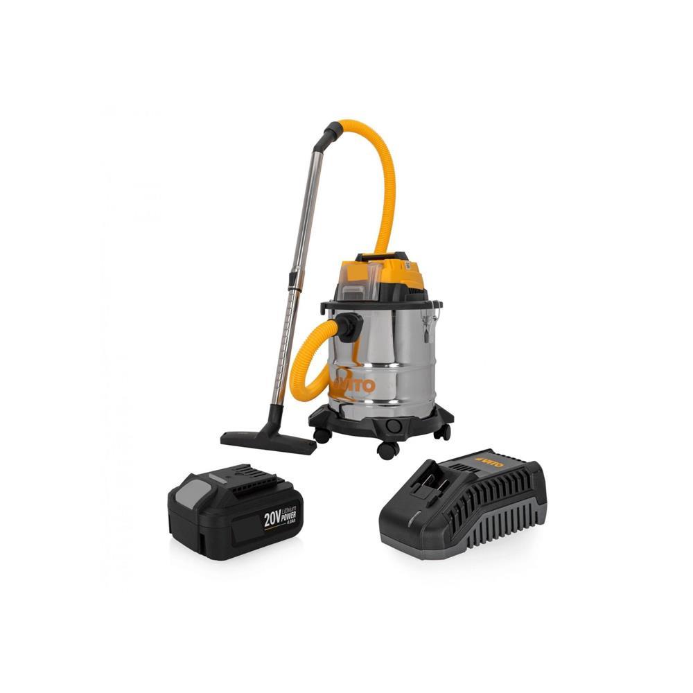 Aspirador solido/liquidos 20lts 20V LI+bateria+carreg. Vito
