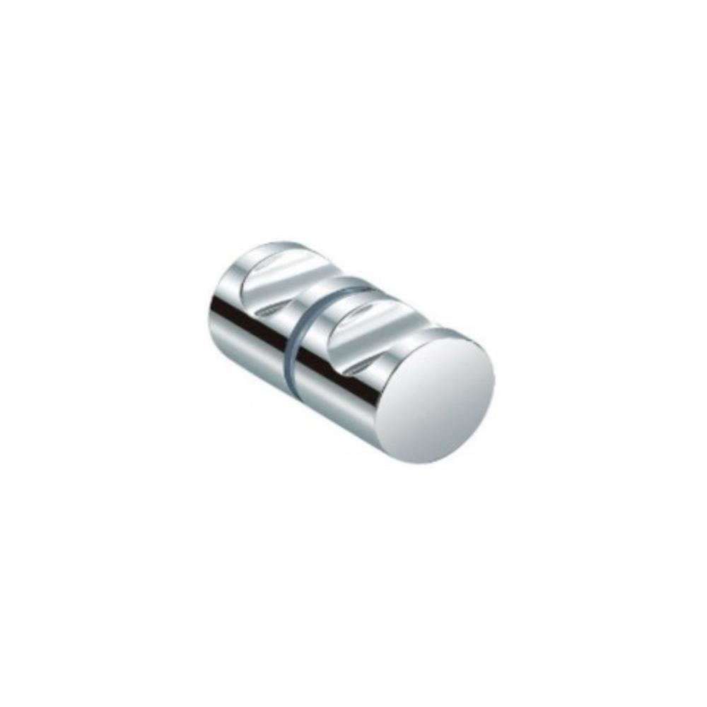 Puxador duplo p/vidro ref PV55 25x30mm inox