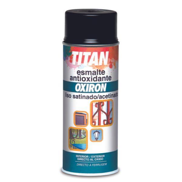 SPRAY OXIRON LISO PRETO 400ML TITAN