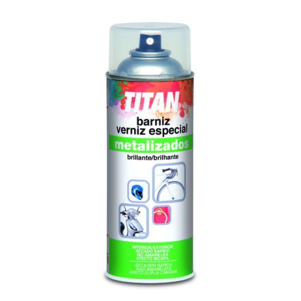SPRAY VERNIZ SINTETICO BRILHANTE INCOLOR TITAN 200ML