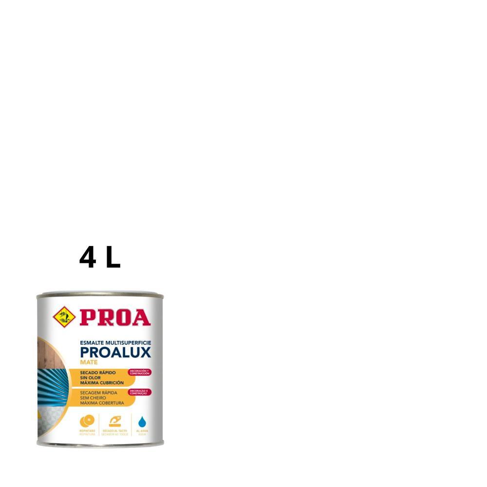 4L Esmalte aquoso mate branco Proalux