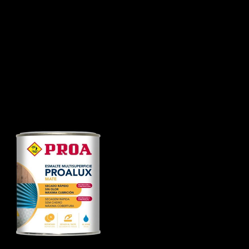 750ml Esmalte aquoso mate preto Proalux