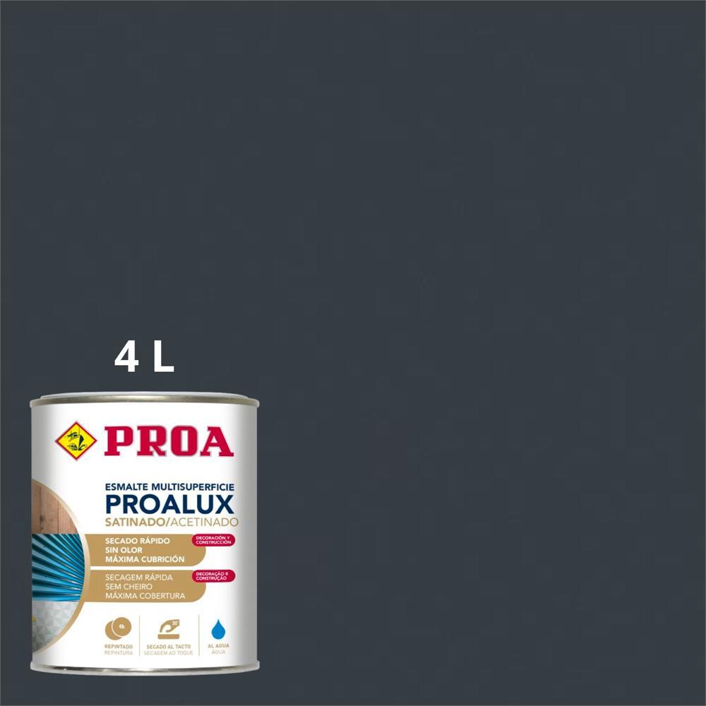 4L Esmalte aquoso acetinado cinza 7016 Proalux