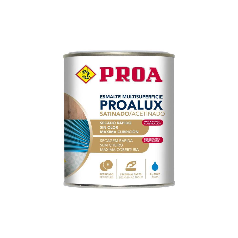 4L Esmalte aquoso acetinado preto Proalux