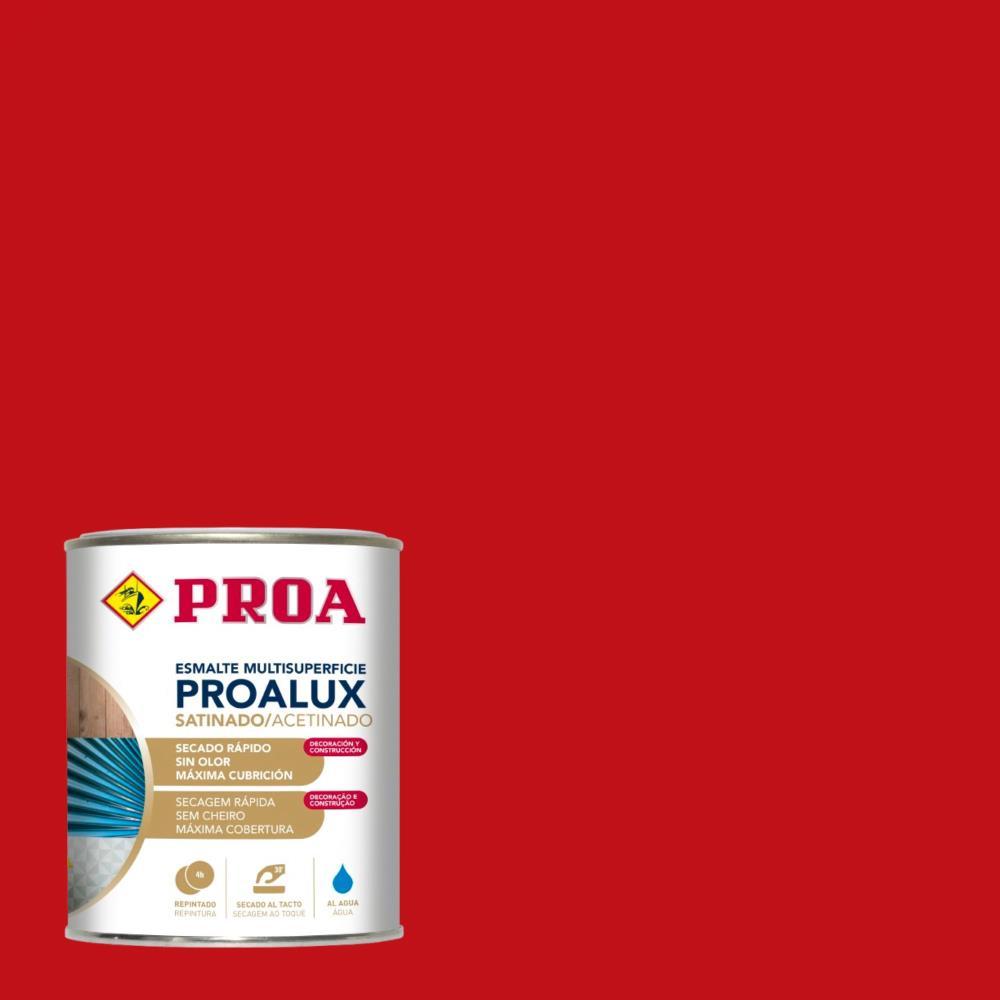 750ml Esmalte aquoso acetinado vermelho 3001 Proalux