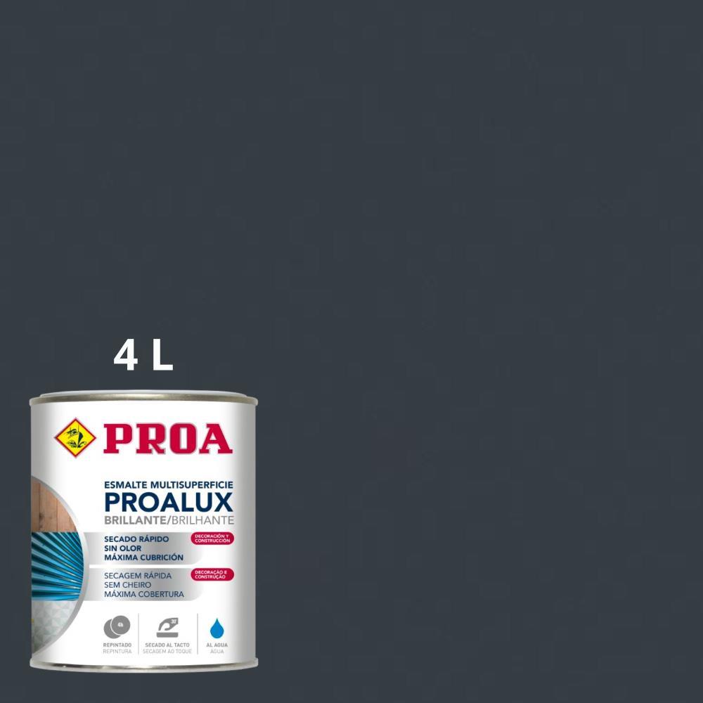 4L Esmalte aquoso brilhante cinza 7016 Proalux