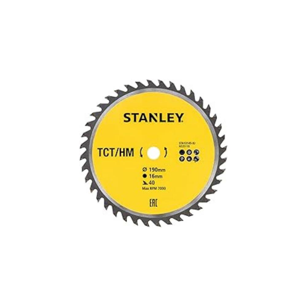 Disco p/madeira TCT 190x16mm 40 D Stanley