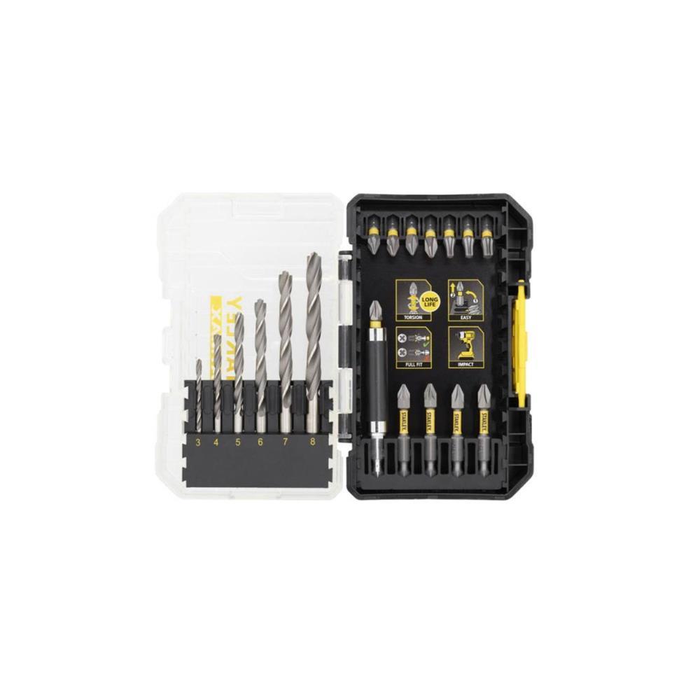 Conjunto de 19pcs furar/aparaf. STA88554-XJ Stanley