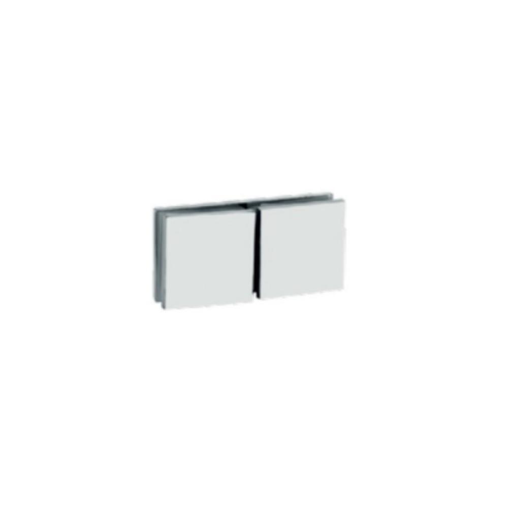 Suporte p/vidro ref. SV07 180º duplo 45x45x4mm inox pol