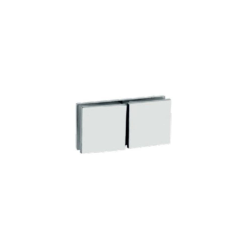 Suporte p/vidro ref. SV07 180º duplo 45x45x4mm inox pol