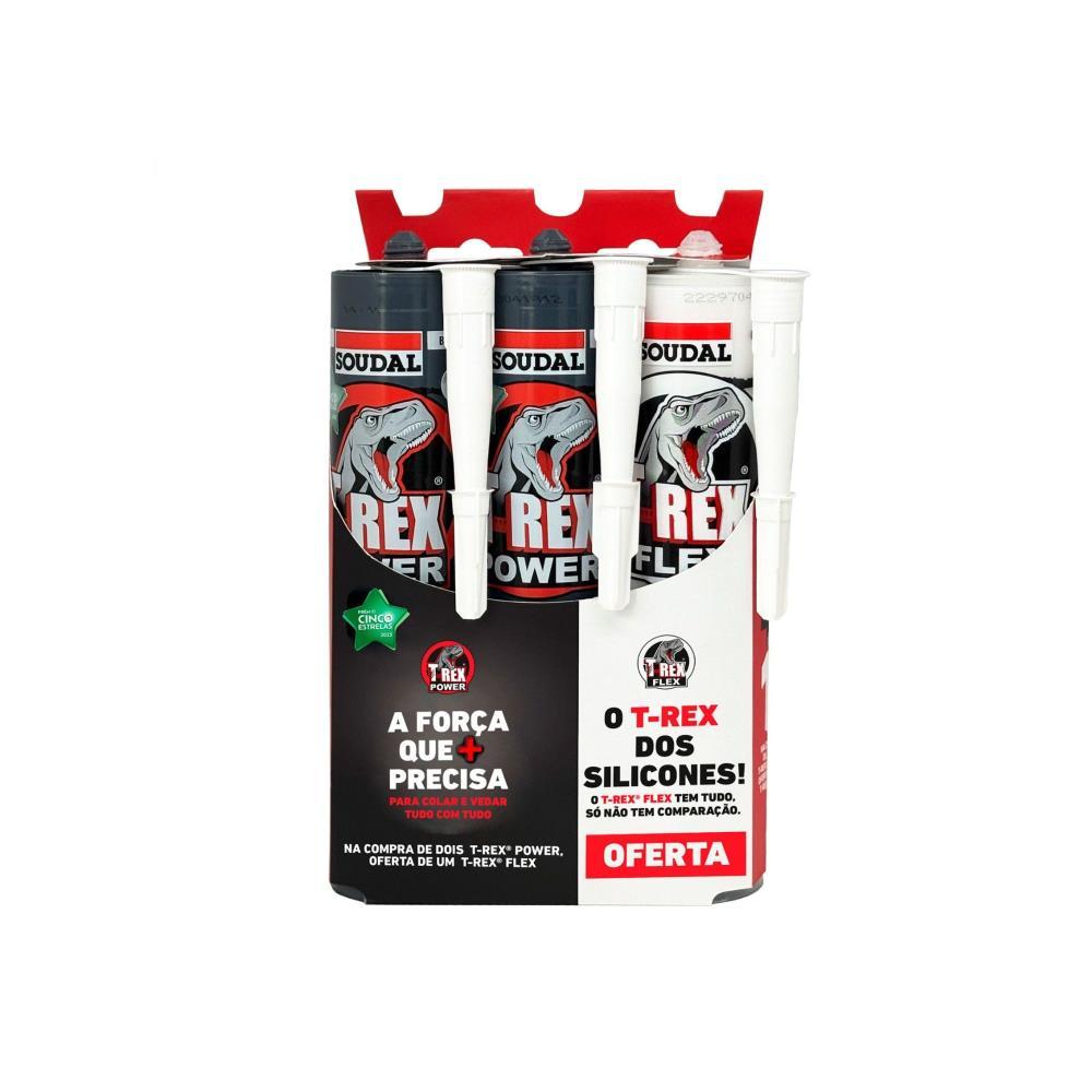 Triplepack T-REX (2XPower+1xflex) 290ml Soudal