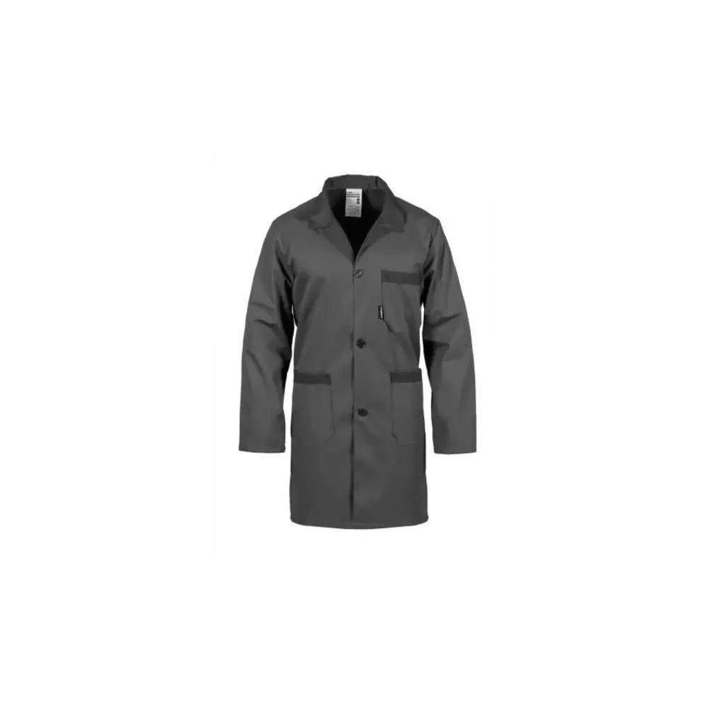 BATA TRABALHO CINZA/PRETO 65/35 POL.ALG. TAM. L