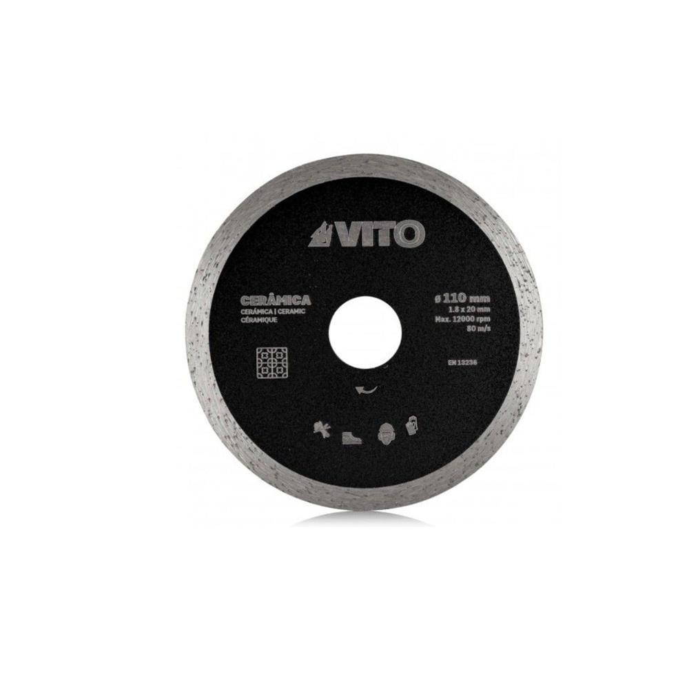 Disco diamantado corte ceramica humido 110mm Vito