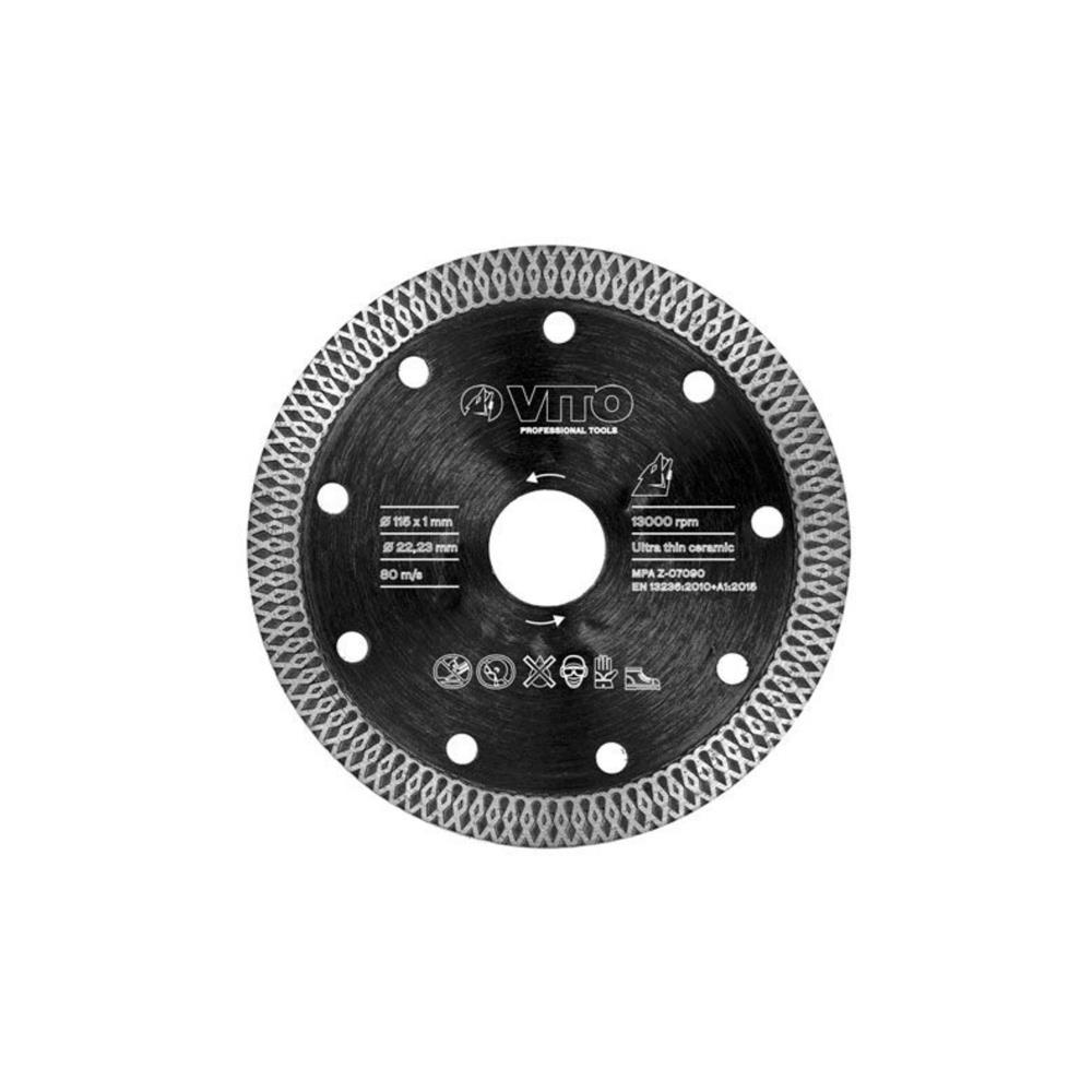 DISCO CORTE CERAMICA ULTRA FINO 115mm VITO