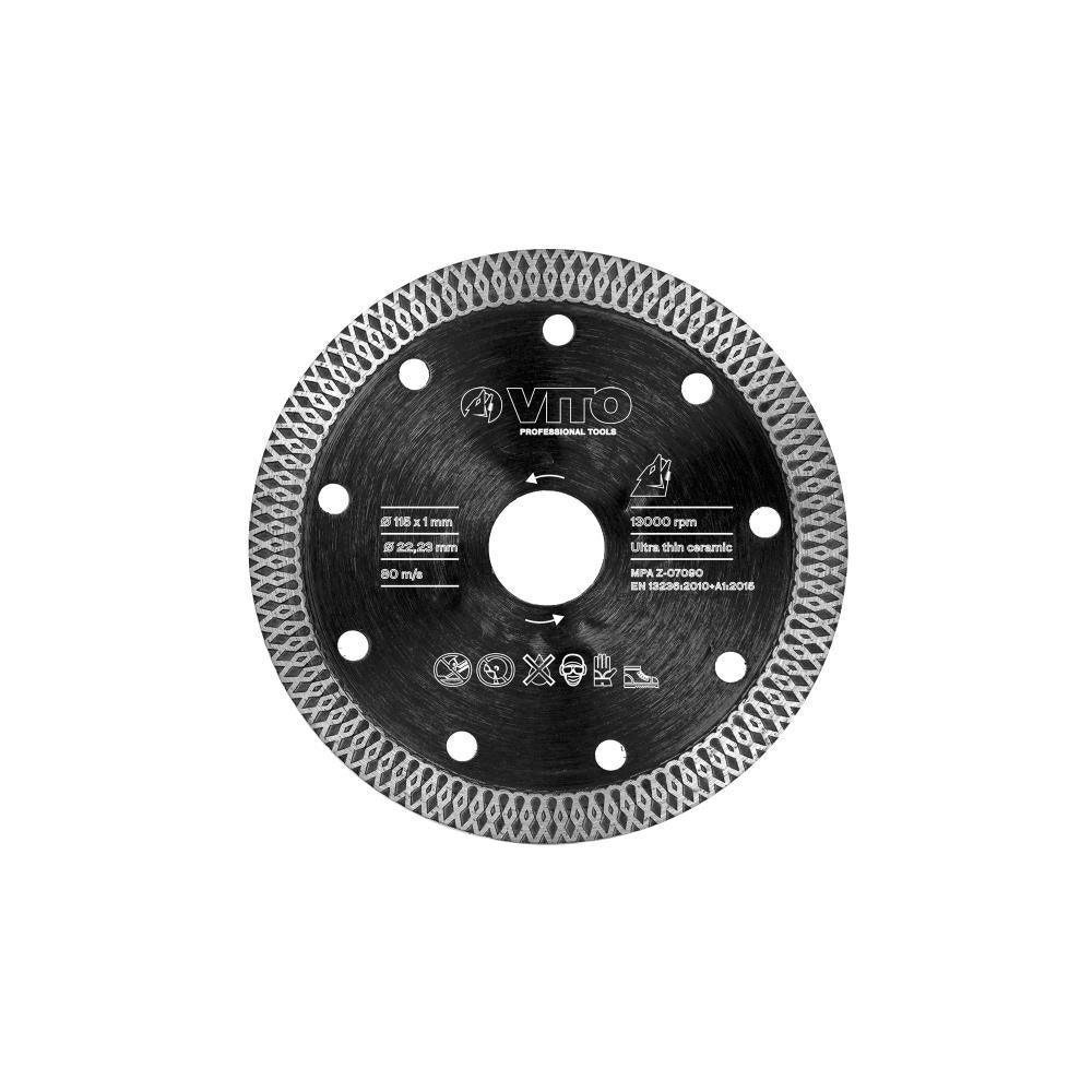 DISCO C/CERAMICA ULTRA FINO 125mm VITO