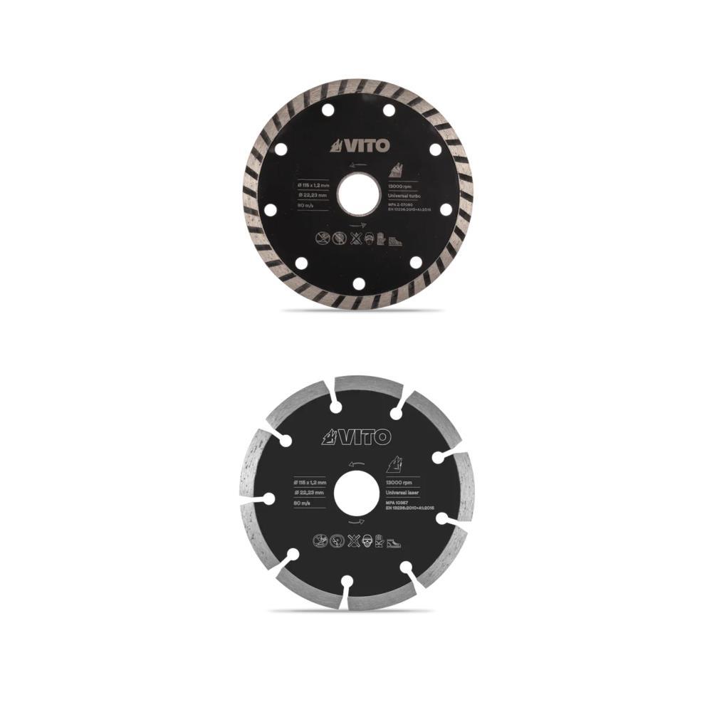 DISCO DIAMANTE TURBO 230 + DISCO DIAMANTE LASER 230