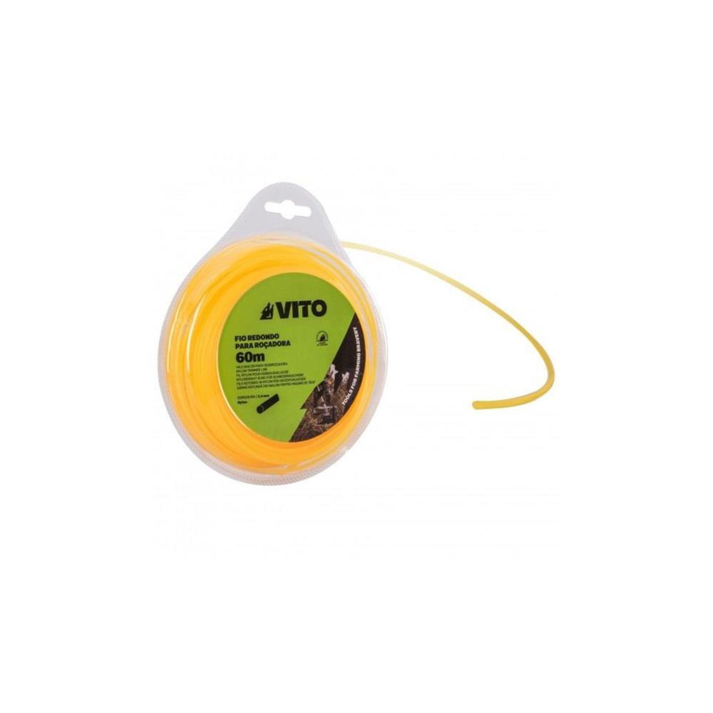 Fio de nylon p/roçadora 1.3mm - 100mt Vito
