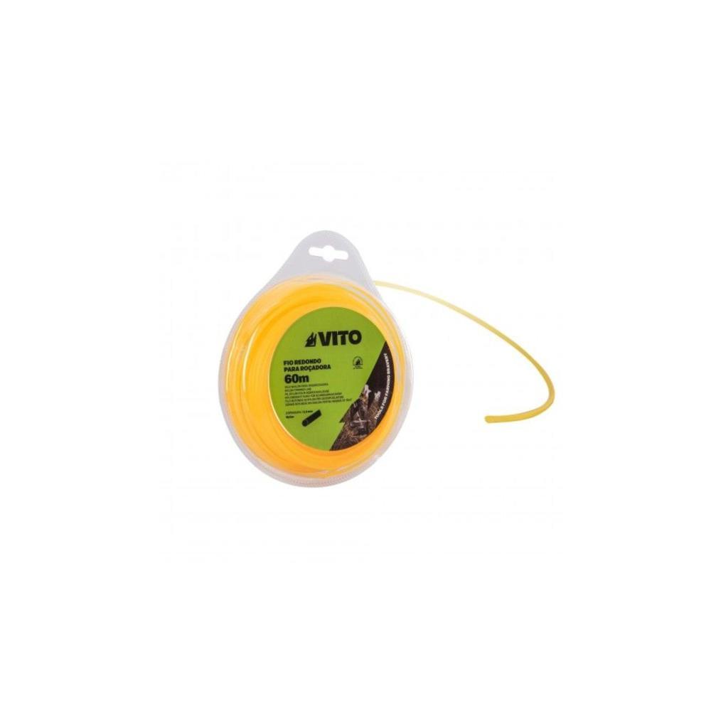 Fio de nylon p/roçadora 2.4mm - 300mt Vito