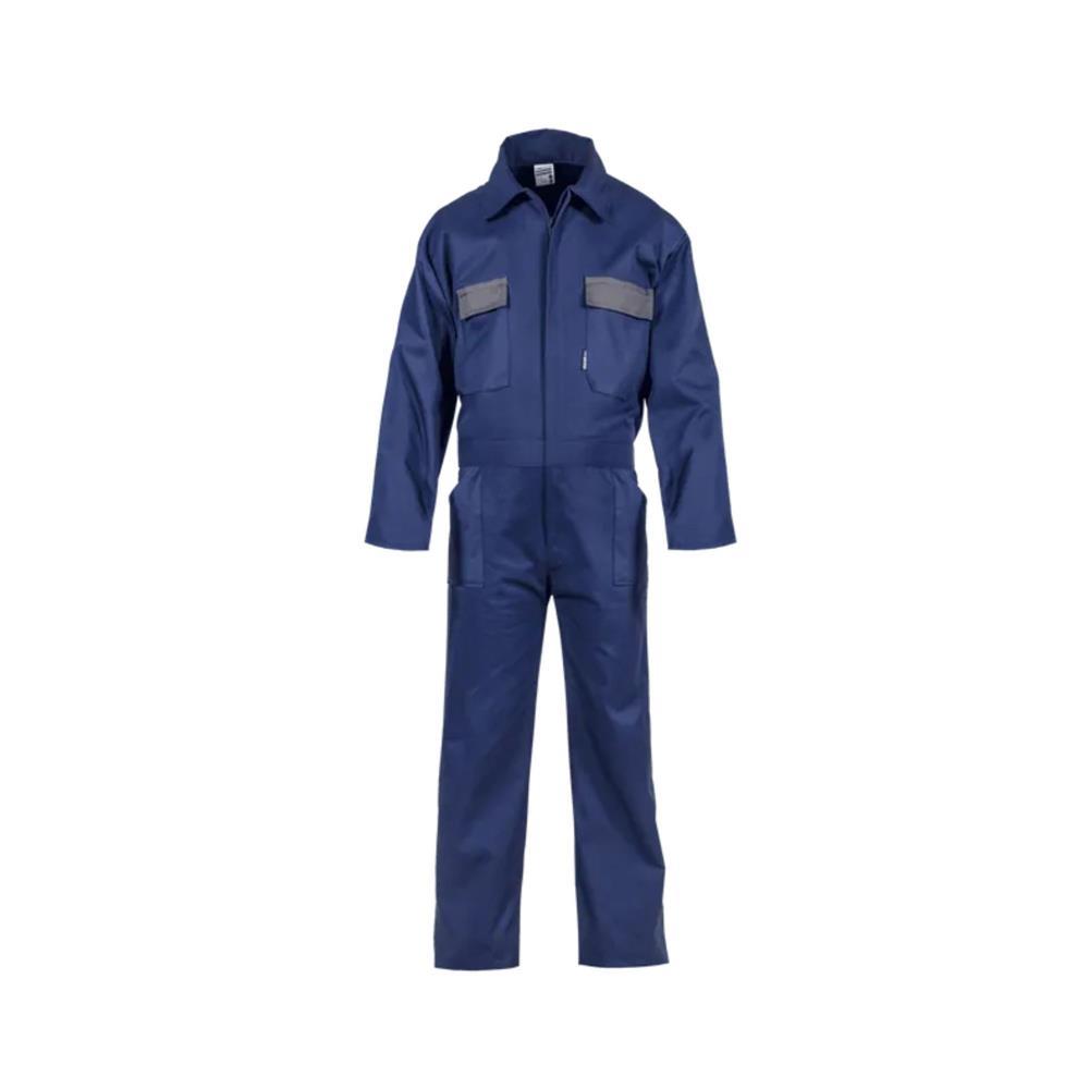 FATO DE TRABALHO AZUL MR./ CINZA 65/35 POL. ALG. TAM. L
