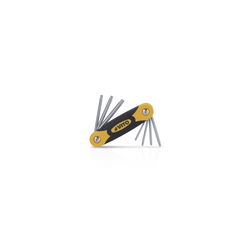 Conjunto 7 chaves torx c/segredo em canivete pro Vito
