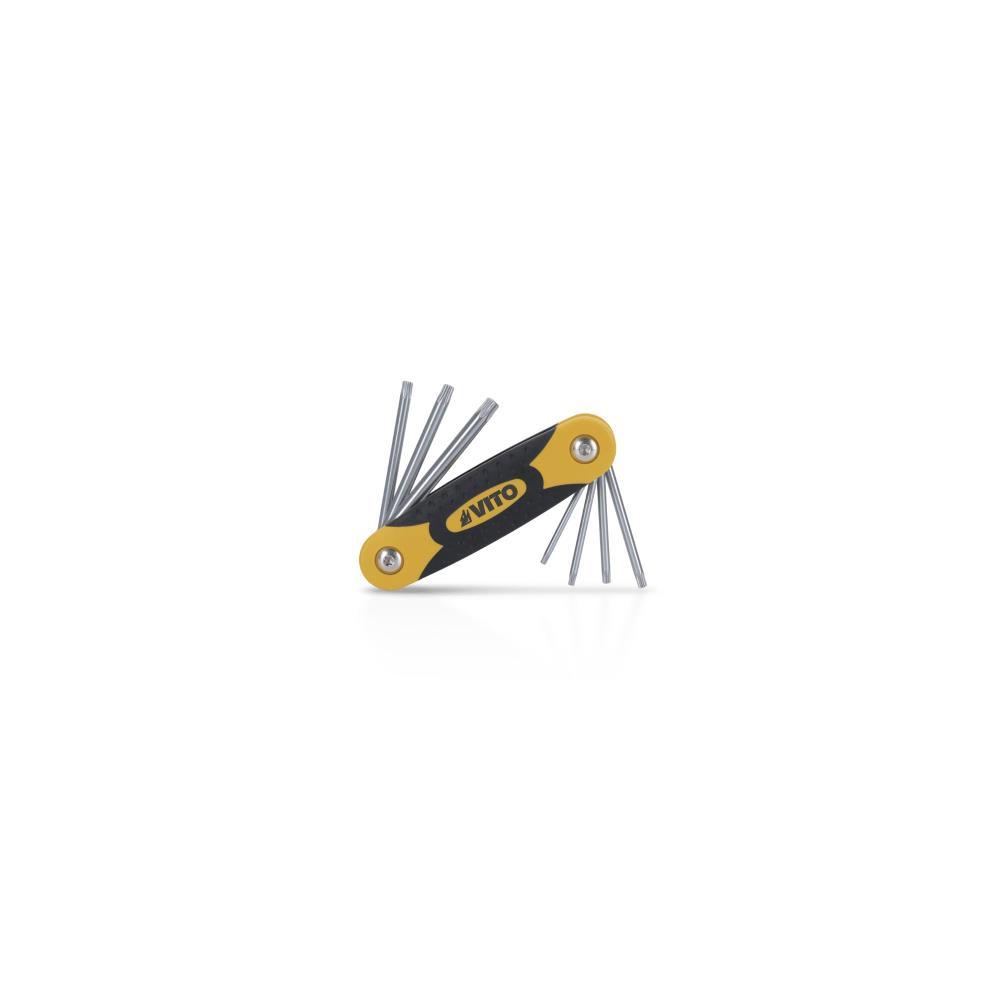 Conjunto 7 chaves torx c/segredo em canivete pro Vito