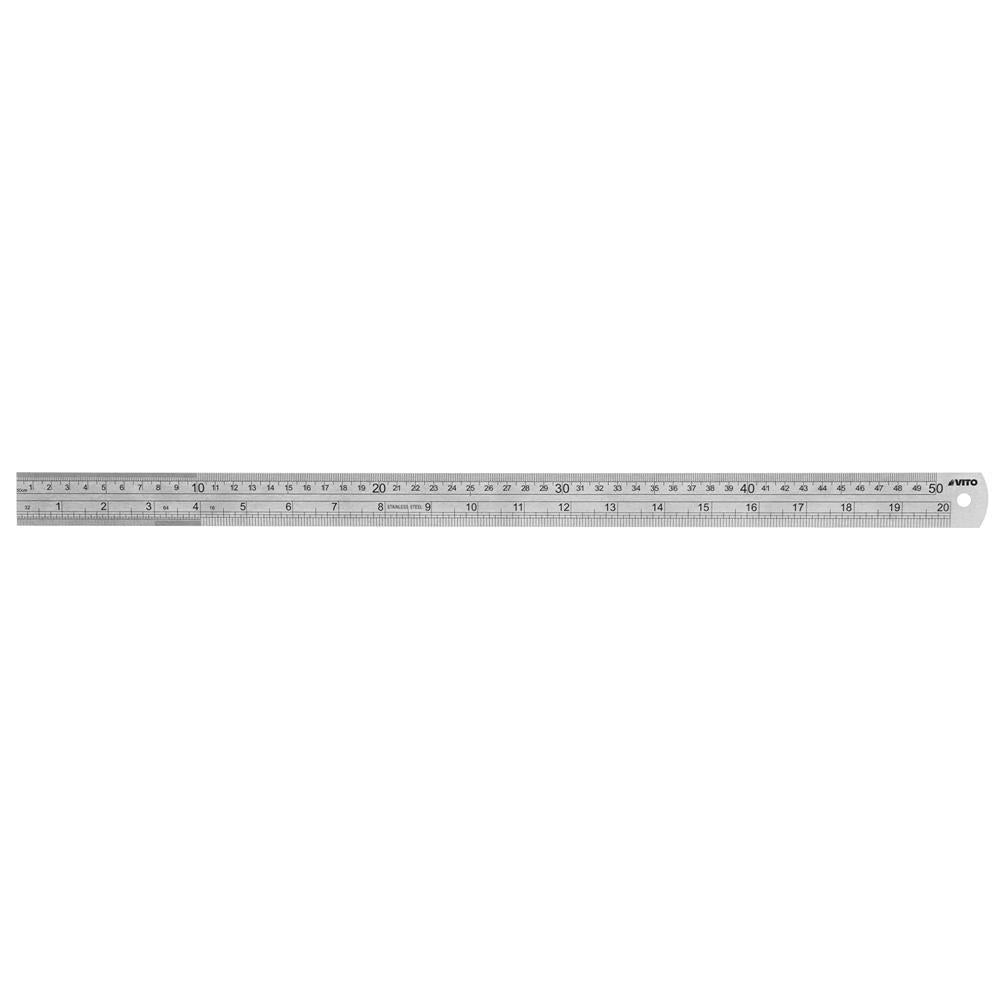 Regua escala dupla 100cm inox Vito