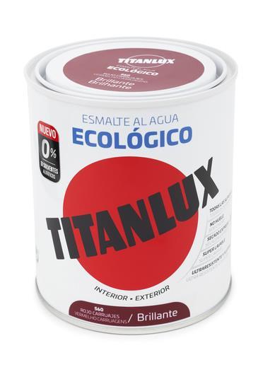 750ML ESMALTE TITANLUX ECO VERMELHO ESCURO TITAN
