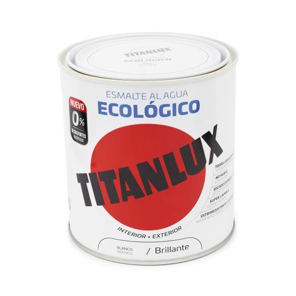 750ml ESMALTE TITANLUX ECO BRANCO BRILHANTE TITAN