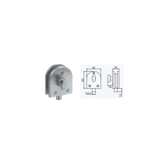 FECHO INT. PORTA DE VIDRO FV-07 INOX APC