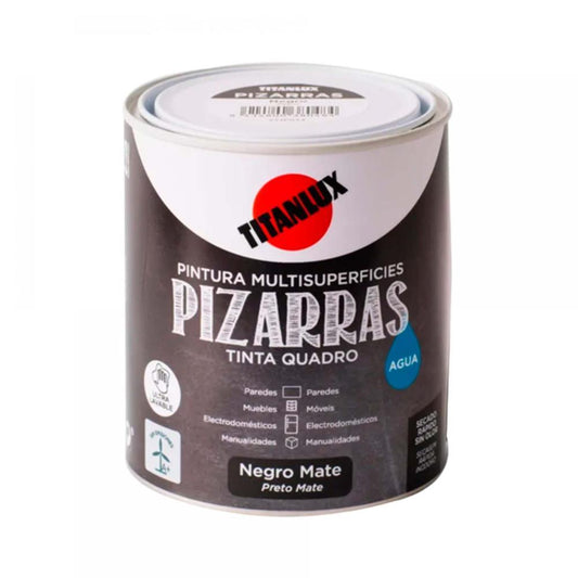 750ml ESMALTE QUADROS AQUOSO PRETO TITAN