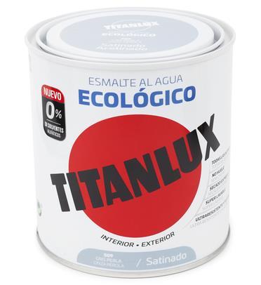 750ml ESMALTE TITANLUX ECO CINZA PEROLA ACETINADO TITAN