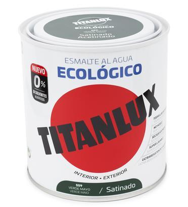 750ml ESMALTE TITANLUX ECO VERDE MAIO ACETINADO TITAN
