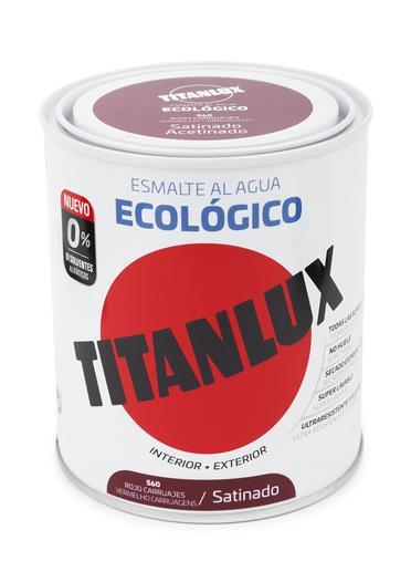 750ml ESMALTE TITANLUX ECO VERMELHO ESCURO ACETINADO TITAN