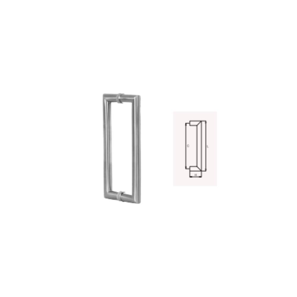Asa dupla AP/009 25X250mm inox APC