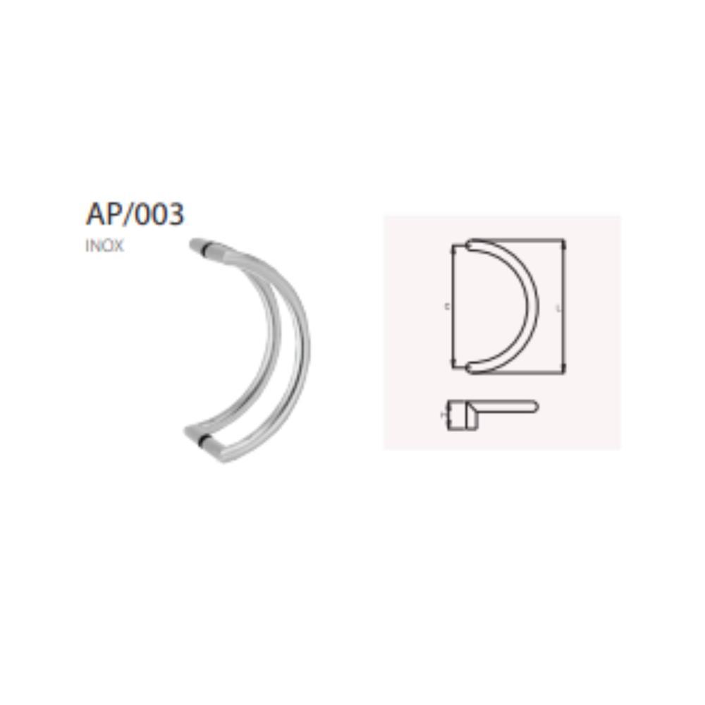 ASA PORTA 32mm AP/003X300 INOX APC