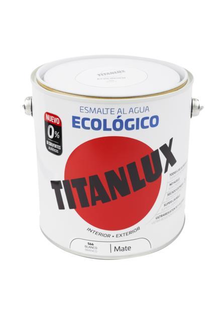 2.5L ESMALTE TITANLUX ECO BRANCO MATE TITAN