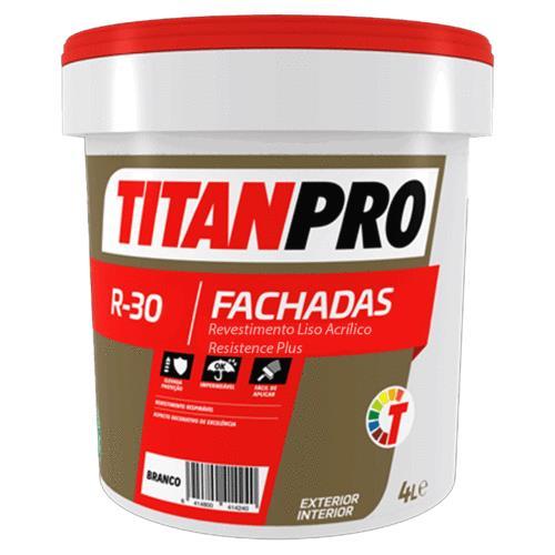 4L TINTA ACRILICA RESISTANCE PLUS BRANCO MATE R-30 TITAN