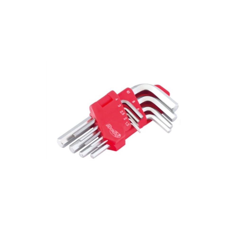 Jogo chaves L sext. int. WLHR-1465 1.5-10mm 9pcs MF