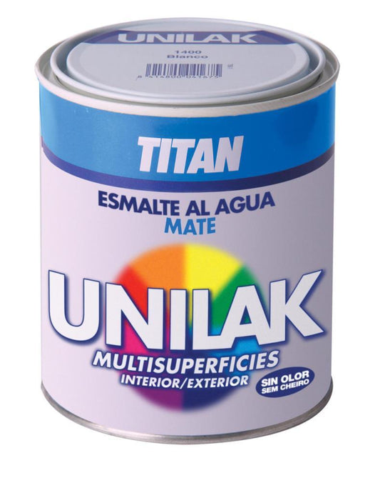 750ml ESMALTE UNILAK MATE BRANCO TITAN