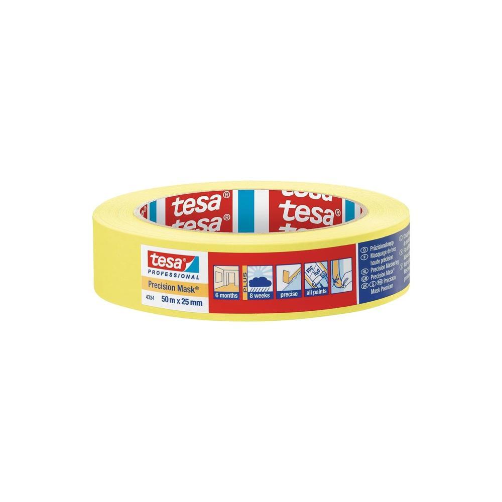 tesakrepp Presision Mask 4334, rolo fita adesiva 50mx25mm