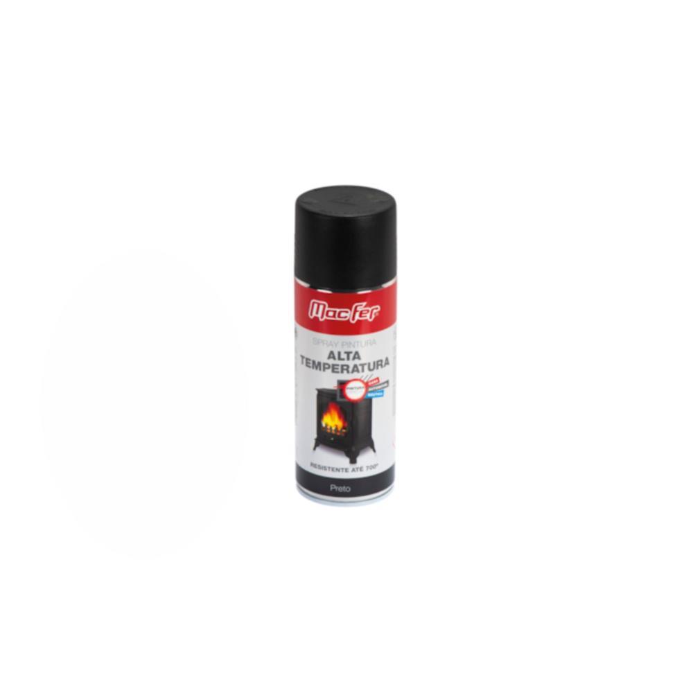 Spray pintura alta temperatura 400ml preto SPS-AT MF