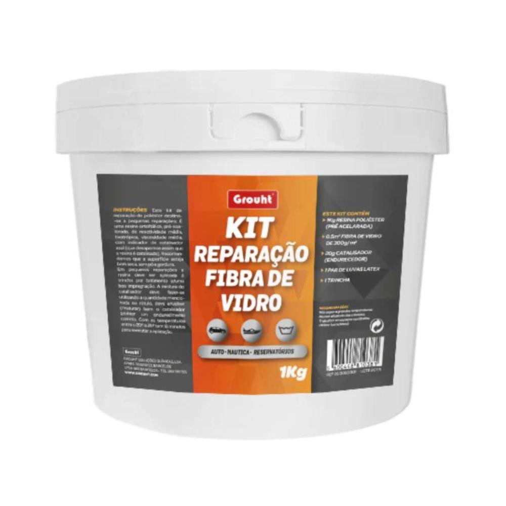 KIT REPARAÇÃO FIBRA DE VIDRO 1Kg