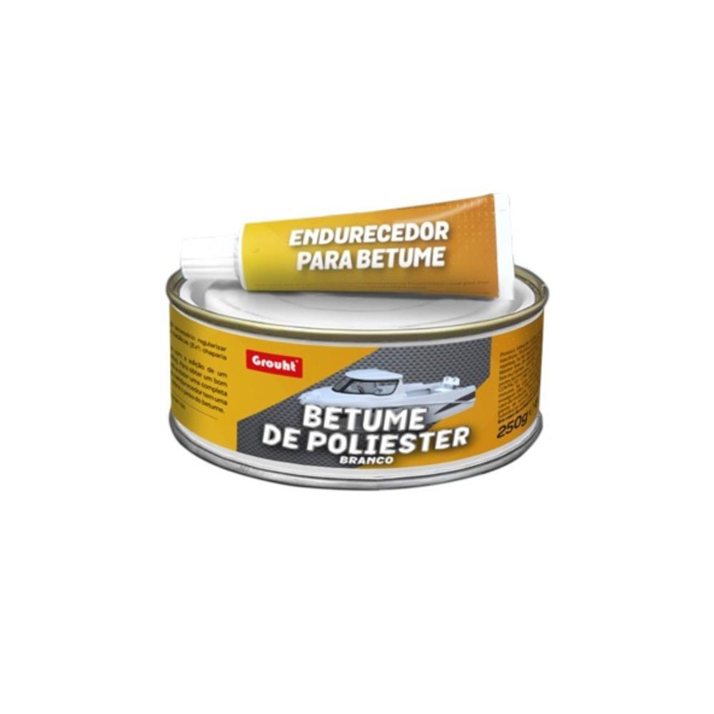 250Gr betume poliester c/endurecedor branco